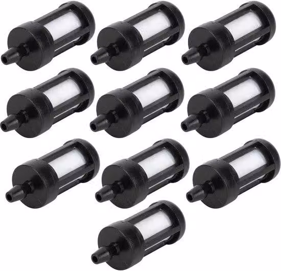 Kit di filtri carburante portatile, resistente all'usura - Facile da installare - Set da 10 pezzi - Compatibile con FS38/FS46/FS55/FS55R/FS55RC - Per set di protezione motosega