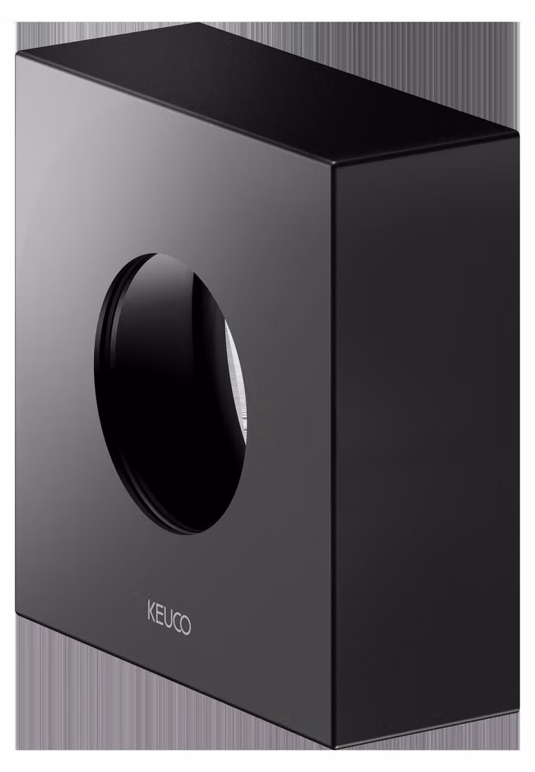 Rosace de rallonge KEUCO pour robinetterie thermostatique encastrée, forme de rosace carrée, 59553370282, 59553370282