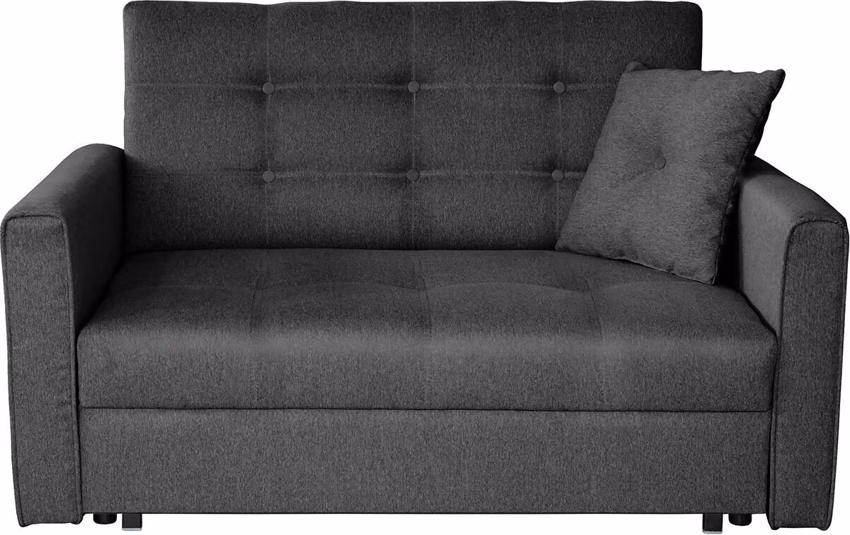 MIRJAN24 Divano letto Viva Lux II, elegante divano imbottito del produttore, divano a due posti con funzione di letto e rete (Tatum 283)