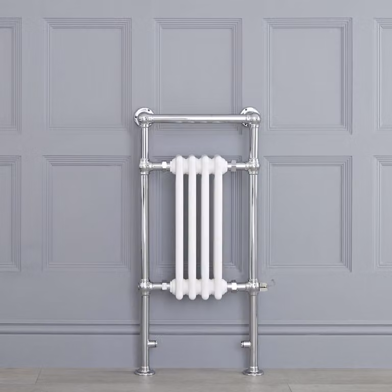 Scaldasalviette Elettrico Tradizionale - Termoarredo Bagno 400W - Colore Bianco - 930 x 452mm - Elizabeth