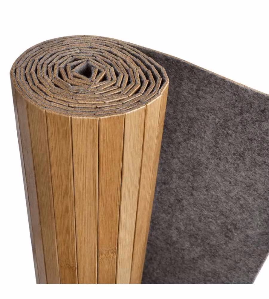 vidaXL Pannello Divisore in Bambù Naturale Beige e Marrone, Larghezza: 250 cm, Altezza: 165 cm – 2