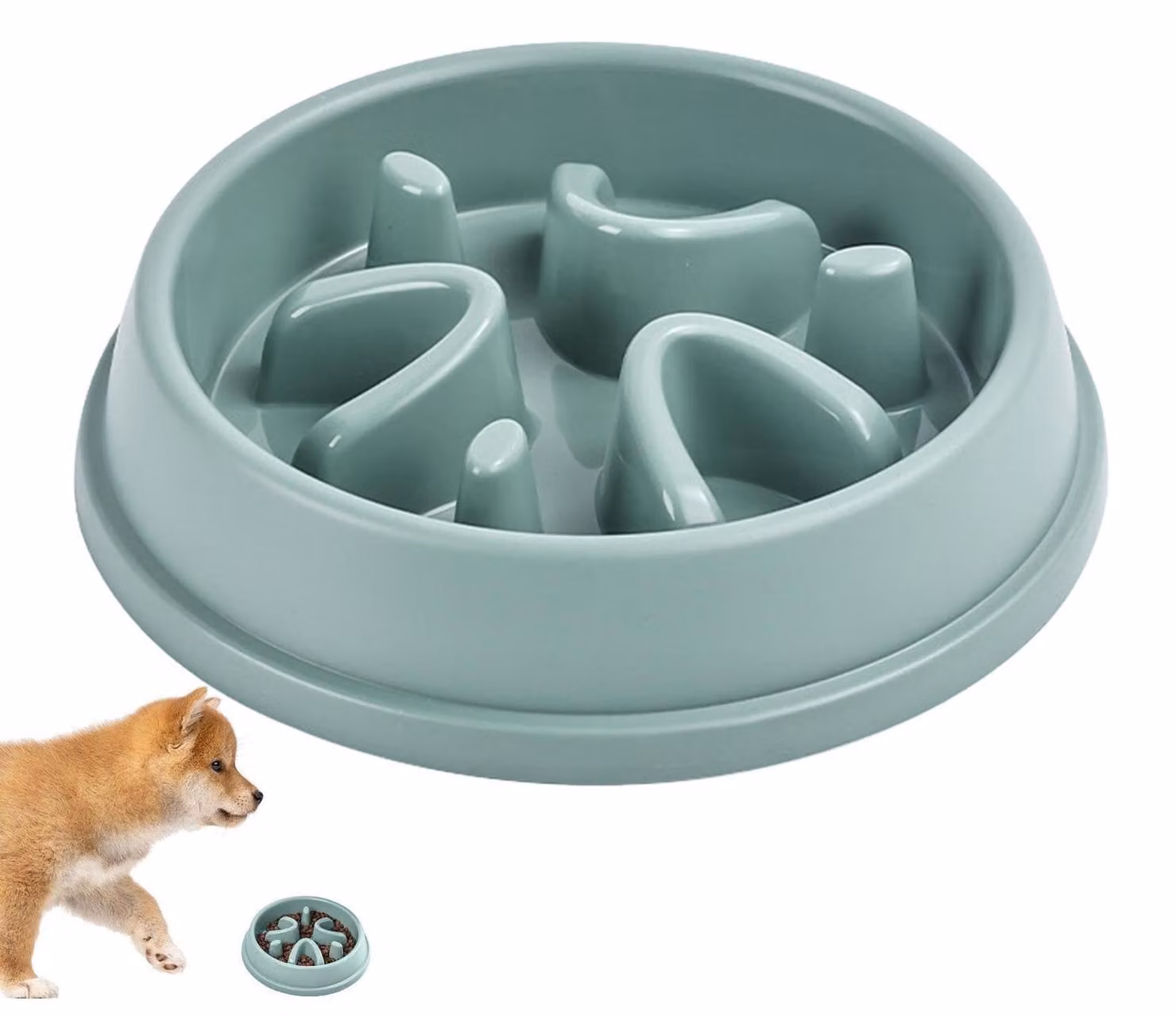 Ciotola per cani che rallenta l'alimentazione, per promuovere abitudini alimentari più sane