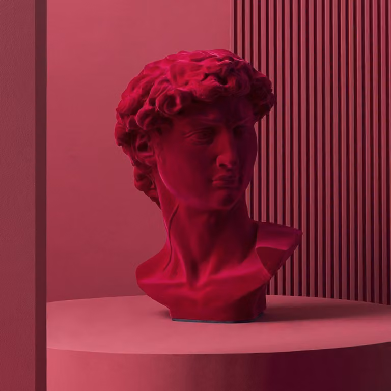 Busto in ceramica David Velvet Adriani e Rossi
