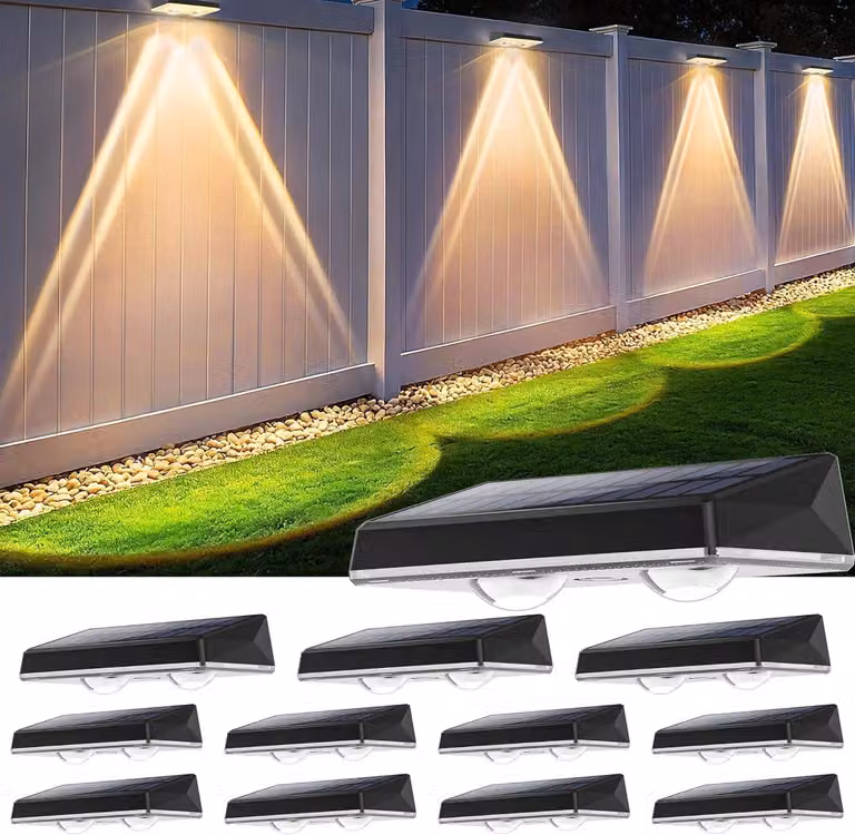 12 luci solari da esterno, grado di protezione IP67, 3 modalità di illuminazione, tecnologia LED