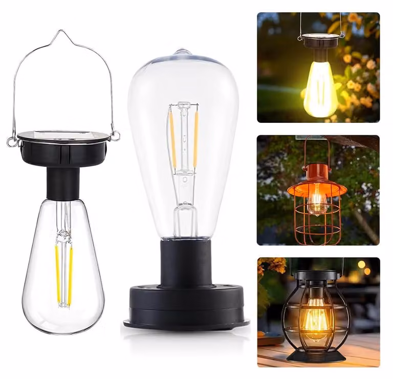 Lampadine solari per esterni, 2 pezzi, 8 cm, ricambio per lampioni da giardino