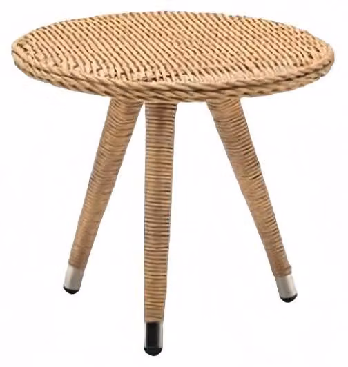 Couchtisch Luxus Möbel Terrasse Design Rattan Rund Modern Hochwertig Möbel