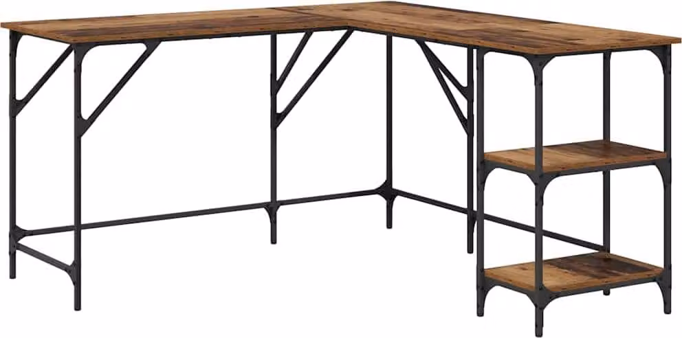 Scrivania Legno vecchio 139 x 139 x 75 cm Legno multistrato