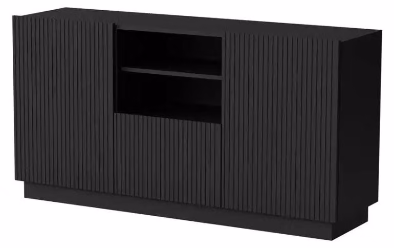 Letto LIVERTI con cassetti 150x42x78 nero