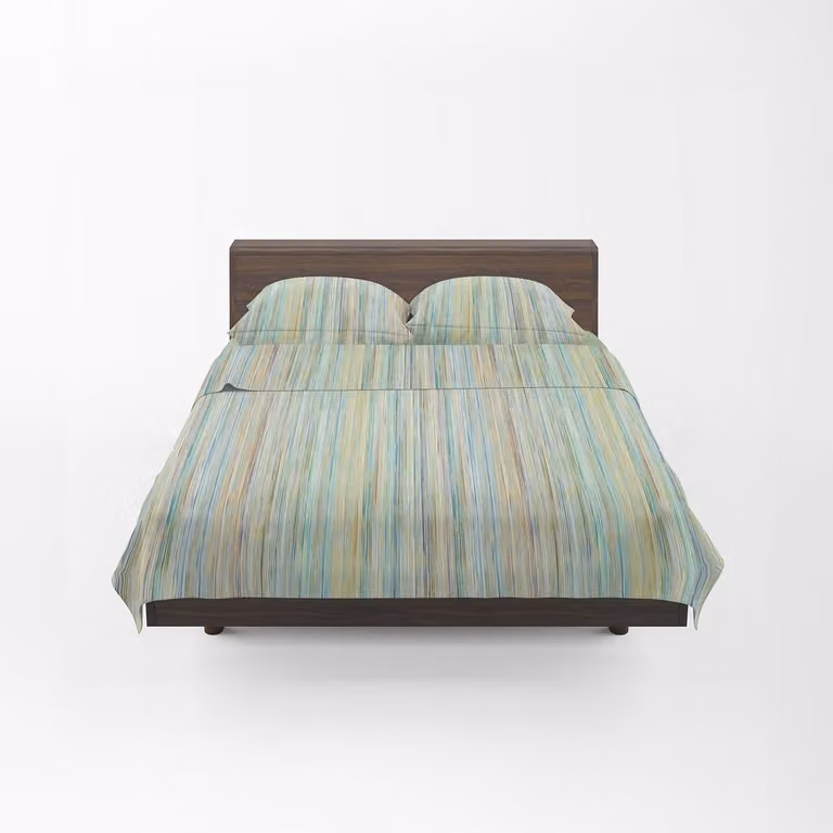 Set di lenzuola e copripiumino classico, per letto singolo, in cotone