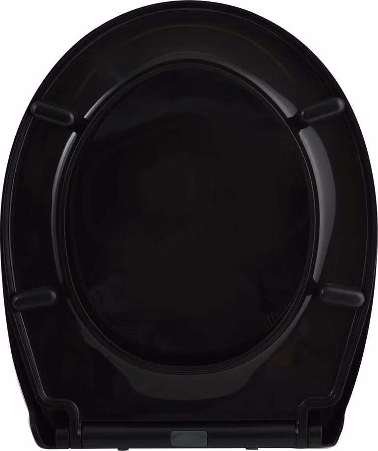 Spirella - Sedile per WC, copriwater Harry, colore nero - Sistema di fissaggio Easy Fix