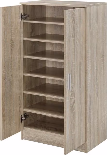 Scarpiera Armadio Portascarpe Notribontaa en.casa con 7 Scomparti, Colore Marrone, L/P/H: 108 x 55 x 35 cm