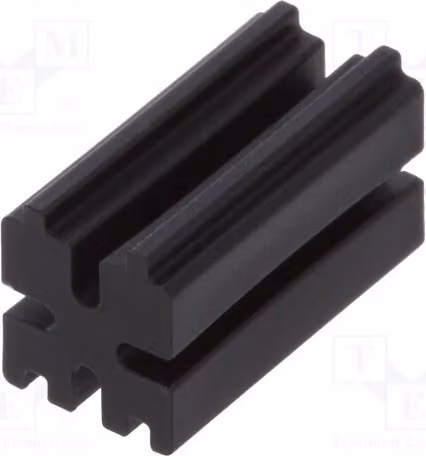 10 distanziatori, lunghezza: 10 mm, colore: nero, diametro foro LED: 3 mm, larghezza LED: 5 mm, codice prodotto: 8GE04V80514. Distanziatori