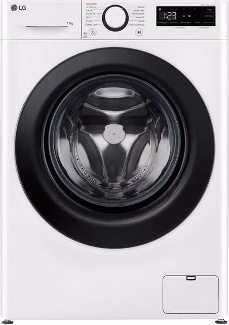 Lavatrice Frontale LG Serie R3 F4R3011NSWB, Capacità 11 kg, 1400 rpm, Classe A, Tecnologia AI DD e Vapore Allergy Care, Colore Bianco, L: 60 cm, H: 85 cm, P: 56.5 cm