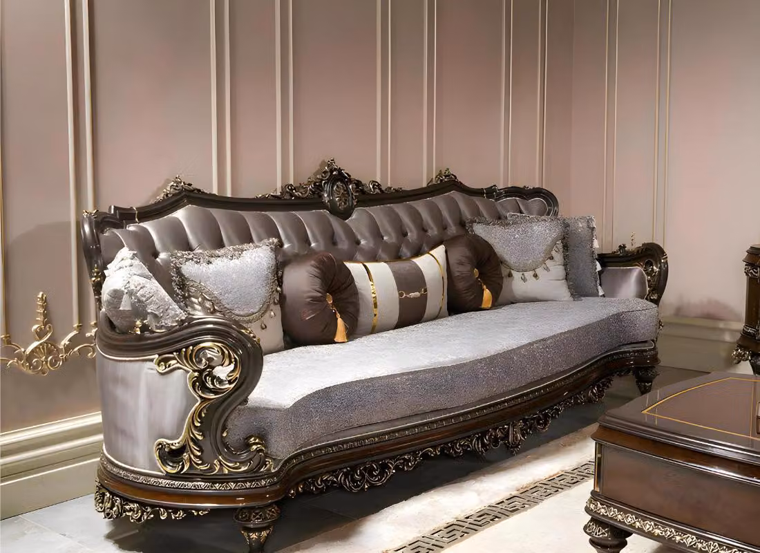 Klassische Wohnzimmergarnitur Designer Sofas Couchtisch Sideboard
