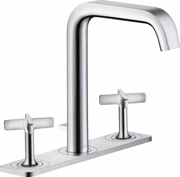 hansgrohe AXOR Citterio E Mélangeur lavabo 3 trous 170 avec vidage escamotable et assiette, 36116000, 36116000