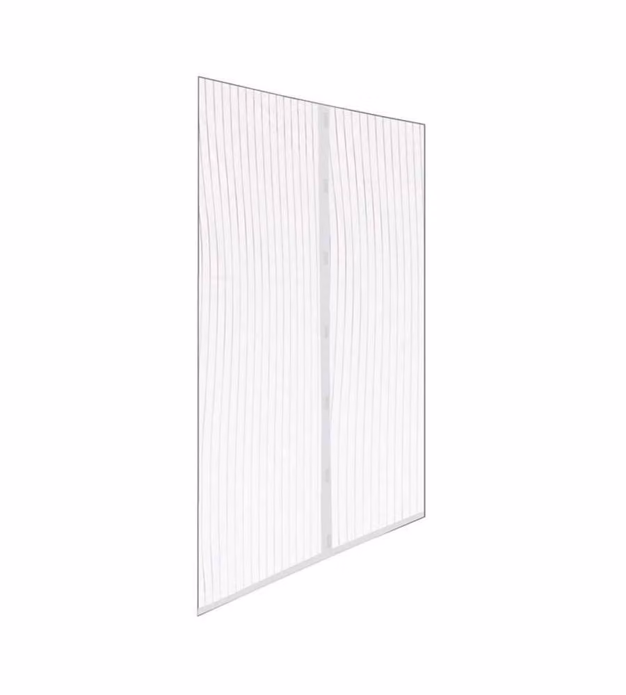 Zanzariera magnetica bianca 150x250 cm riducibile con velcro adesivo
