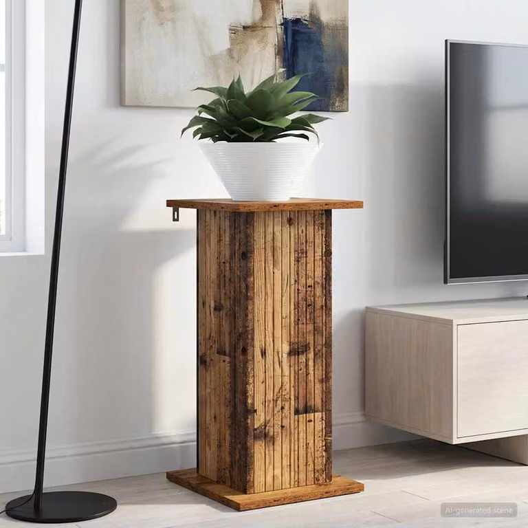 vidaXL Supporto per piante moderno in legno color marrone L: 30,5 cm, P: 30,0 cm, H: 60,5 cm