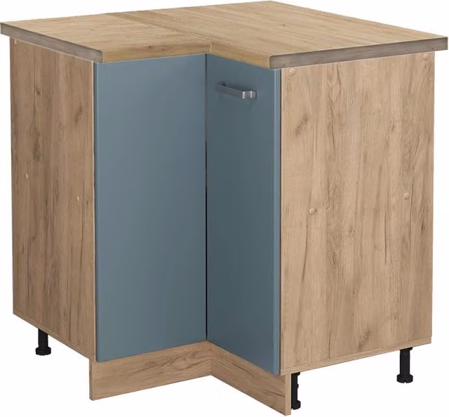 Mobile ad angolo cucina R-Line Grigio-blu/Rovere dorato 75.6 cm, PL Rovere Vicco