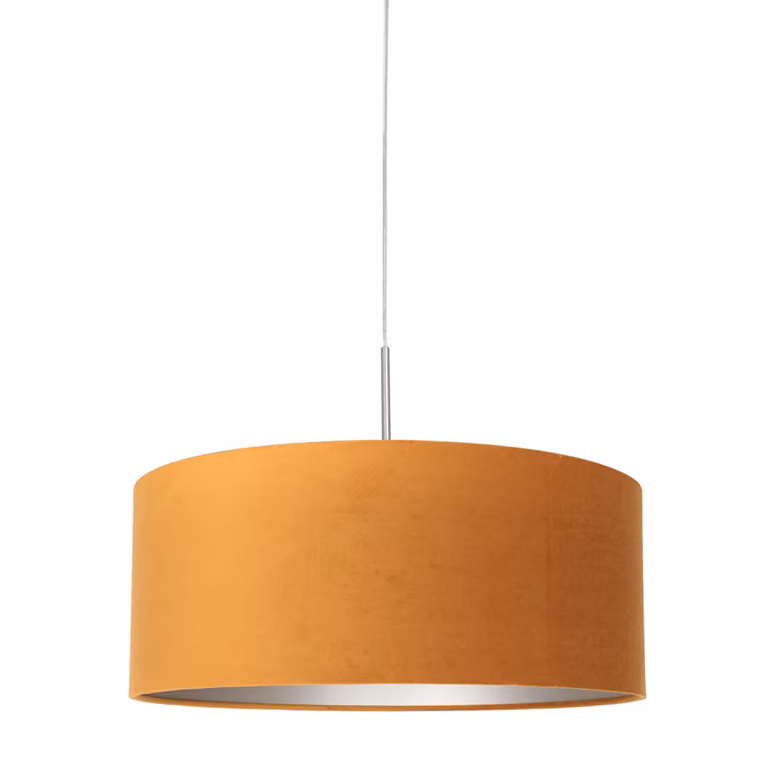 Lampada a sospensione - oro - Sparkled Light - metallo tessile velluto - Ø 50cm - E27 - 8150ST - Steinhauer