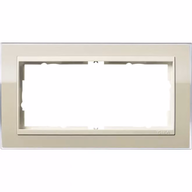 Gira 1002771 Cornice di copertura a 2 fori senza MS per bianco crema Gira Event Sabbia chiara
