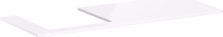 hansgrohe Xelu Q Console avec découpe à gauche, 1360x550, pour vasque à poser, polie, 54097050, 54097050