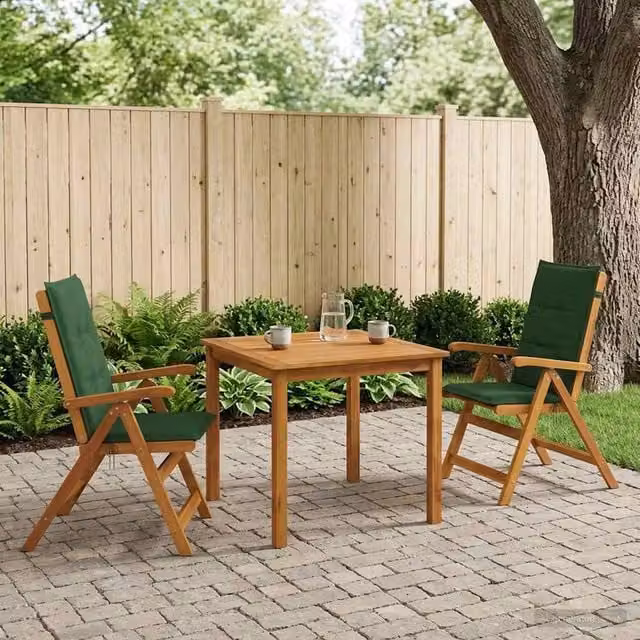 Set da pranzo da giardino 3 pezzi 2-Posti Verde 3434595