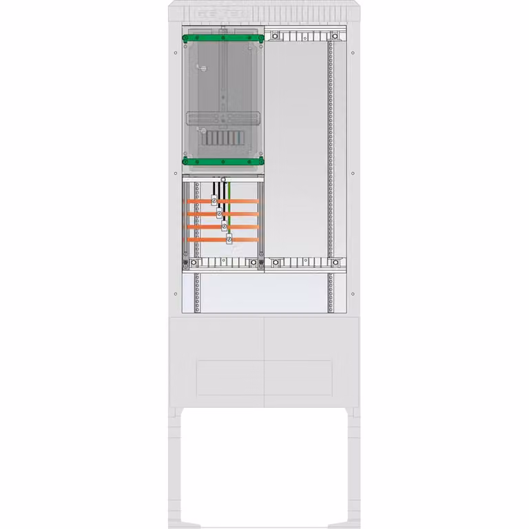 ABN Illuminazione stradale, colonna di collegamento 1 ZP, 4 poli, spazio libero 250x750, senza gancio, copertura ZP IP54, SB175ZL1401X