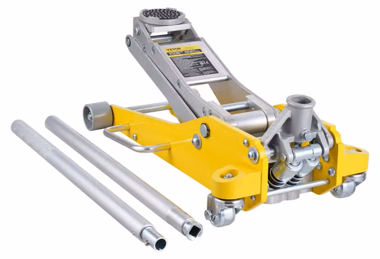 Martinet idraulico da pavimento, 3 tonnellate, in alluminio, a basso profilo - Utensili per garage