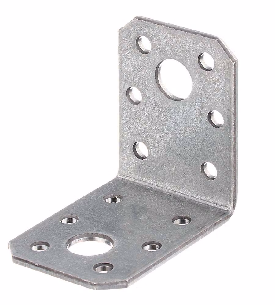 Alberts Piastra Angolare Zincata 50x50x35 mm per Giunzione Metallica
