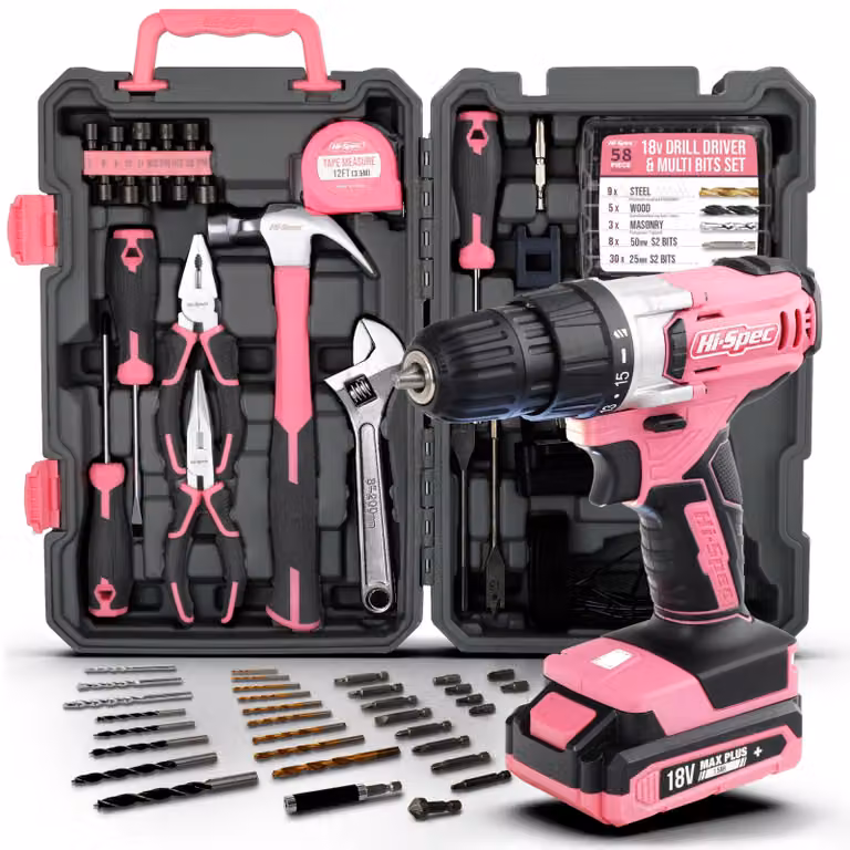 Set di avvitatori a batteria - 18V, 1500 mAh, batteria agli ioni di litio - Capacità di foratura: 10 mm - Senza fili