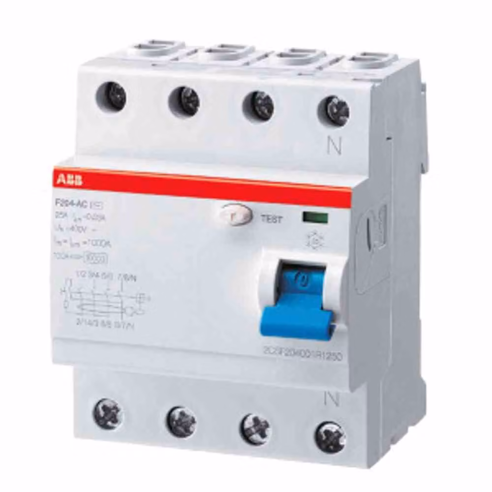 STOTZ-KONTAKT FI-Schutzschalter 4p,Type F, 63A, 30mA F204F-63/0 (2CSF204325R1630)