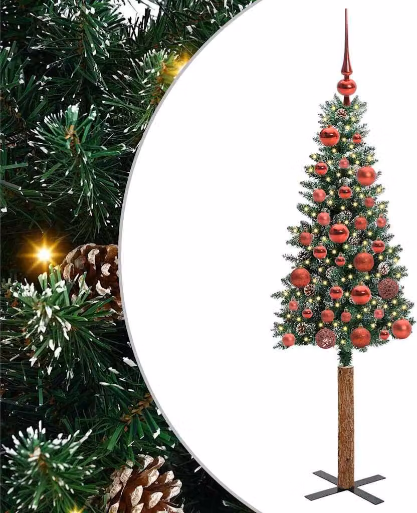 Albero di Natale snodato con 150 LED con supporto Verde 150 cm