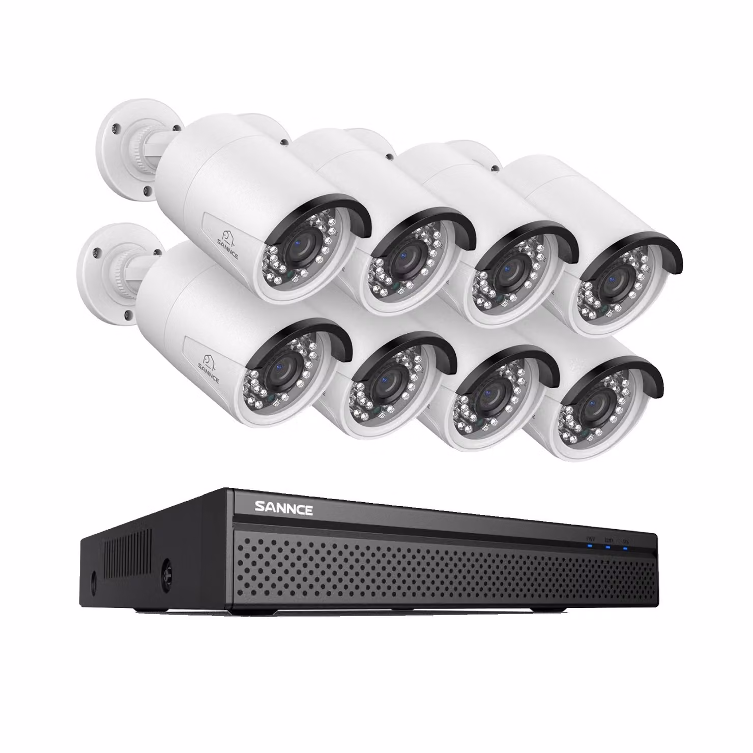 Sistema di videosorveglianza SANNCE, risoluzione 8MP, telecamere IP POE, I91FQ08, Nessuno