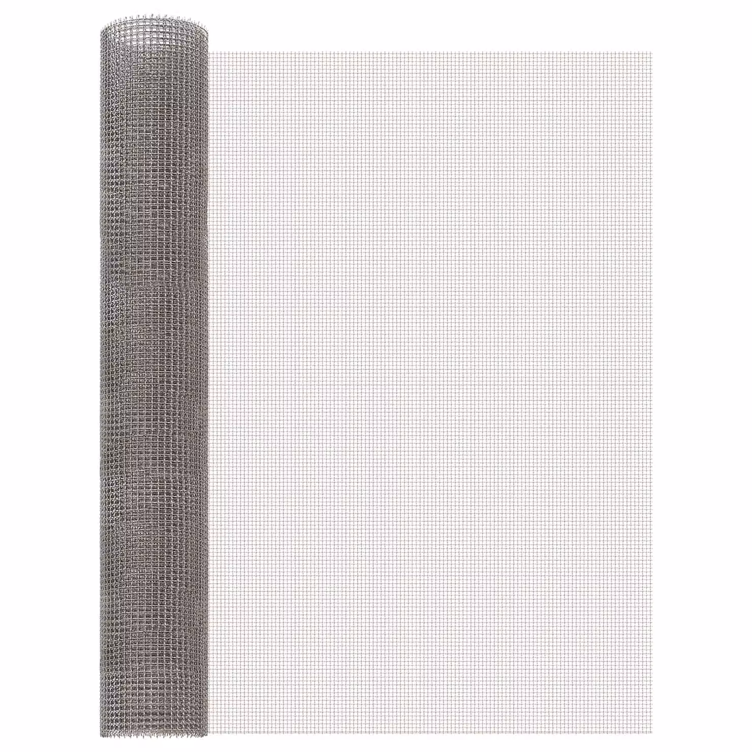 Rete per schermatura vidaXL in acciaio inossidabile Argento L: 80 cm, H: 200 cm