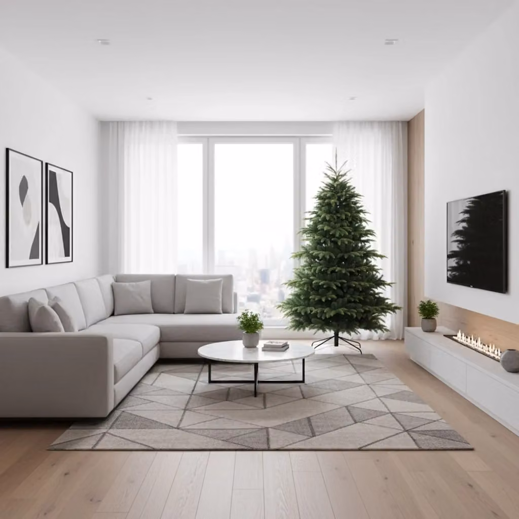 Albero di Natale Classico Frankystar Verde, Diametro: 117 cm, Altezza: 180 cm – 2