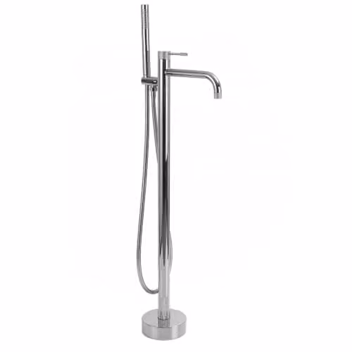 Rea - Rubinetto per vasca da bagno Venti cromato, 26 x 16 x 115 cm