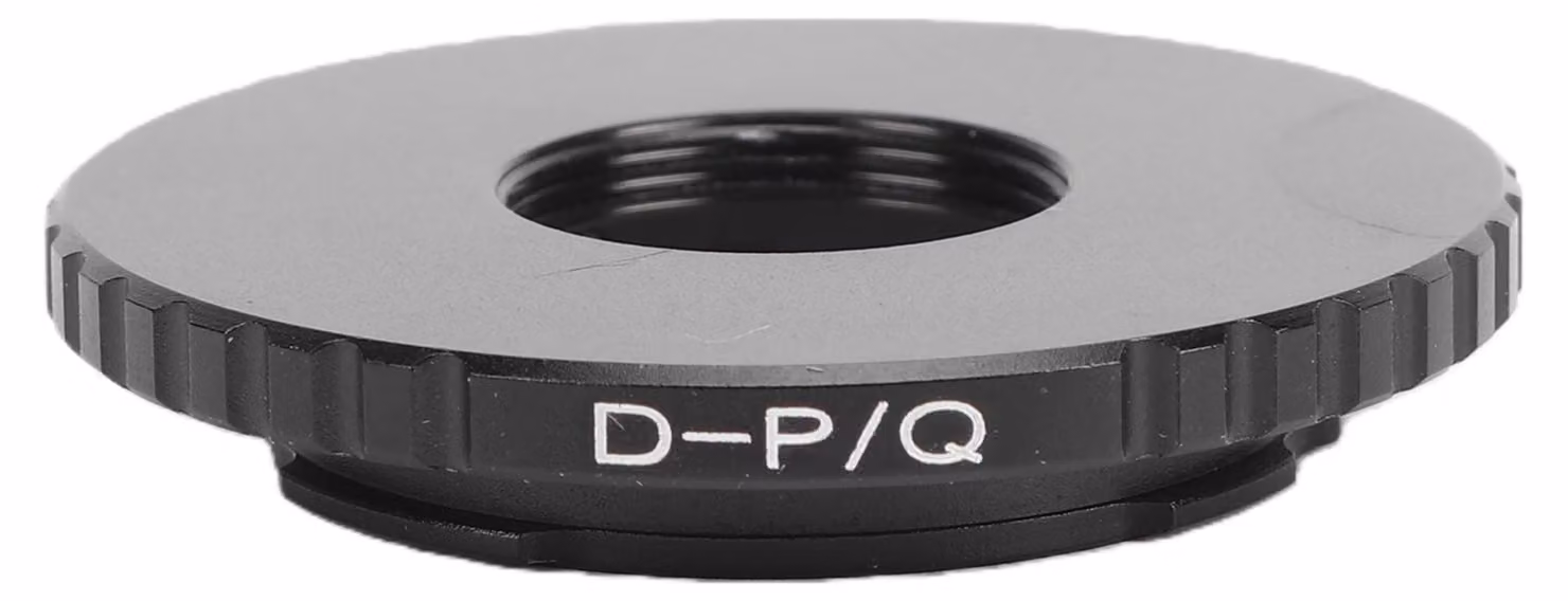 Obiettivo cinematografico con attacco D, compatibile con la fotocamera Pentax Q, adattatore in lega di alluminio, fotografia