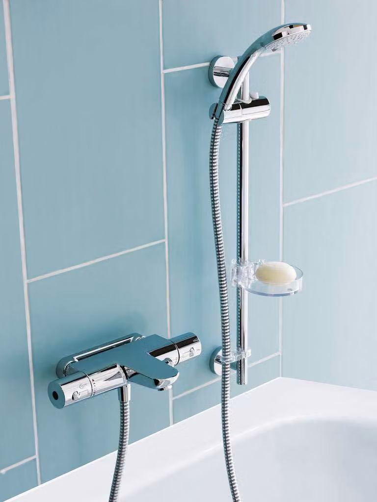Combinazione doccia, forma circolare, 720 mm, in ottone, finitura cromata