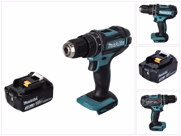 Makita DHP 482 F1 trapano a percussione a batteria 18 V 62 Nm + 1x batteria ricaricabile 3,0 Ah - senza caricabatterie