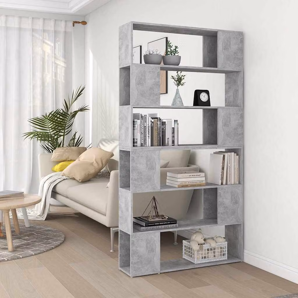 Libreria/Divisorio per Stanza vidaXL Grigio, L: 100 cm, P: 24 cm, H: 188 cm