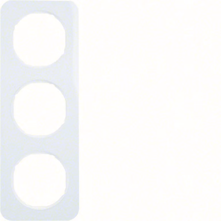 Berker frame pows/gl 3-gang 10132189