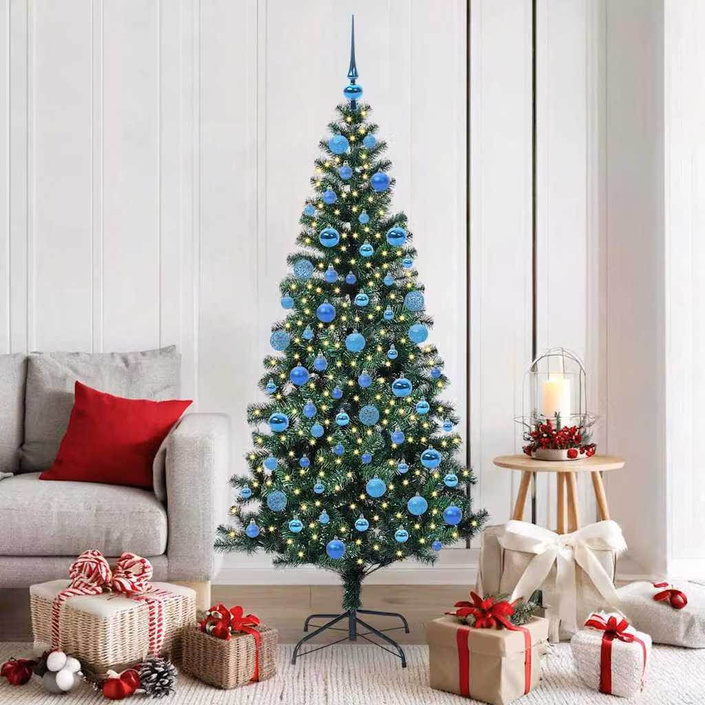 Maison Exclusive - Albero di Natale artificiale preilluminato verde 180 cm