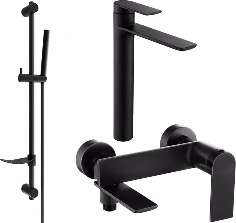 Mexen Zero DF70 set da bagno, nero - 7113DF70-70