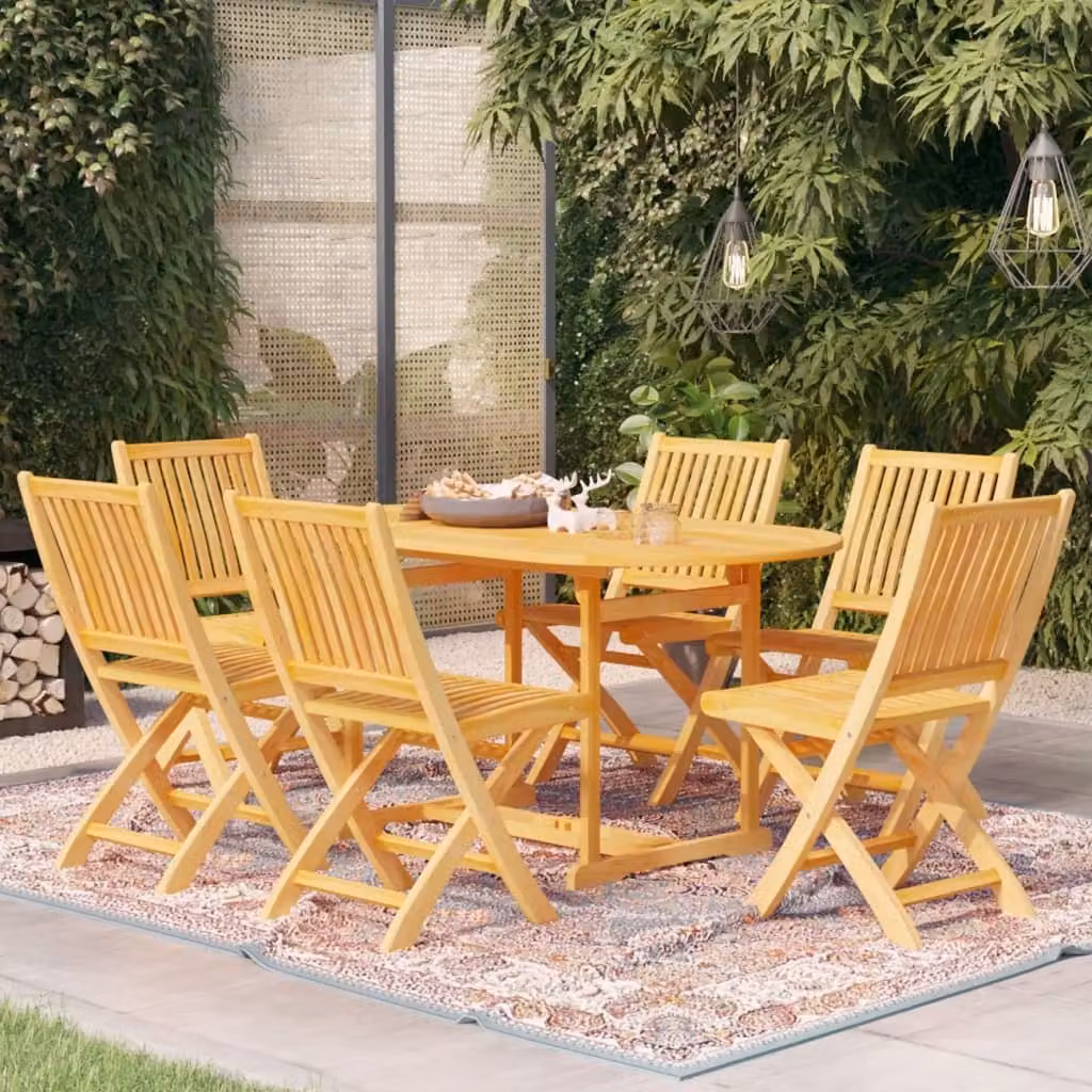 Maison Exclusive - Set da Pranzo da Giardino 7 pz in Legno Massello di Teak