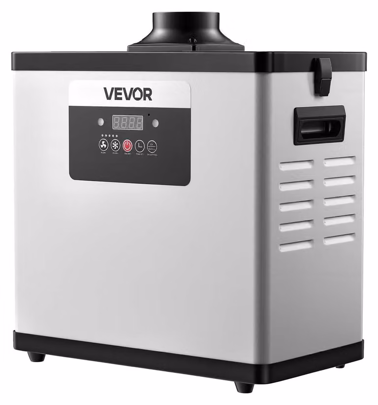 Estrattore di fumi per saldatura, sistema di aspirazione fumi per saldatura con filtro a 4 stadi potenziato, dotato di una potente aspirazione di 510 m³/h, 10 velocità e controllo remoto. Ideale per incisione laser e stampa 3D
