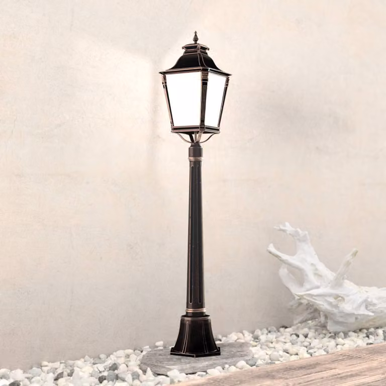 ORION Lampioncino da giardino Aiko, Bronzo / Ottone antico, Alluminio, Antico, Lampada da esterni