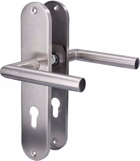 Piastra in acciaio inossidabile per serrature di sicurezza, set di placche di copertura lunghe per porte esterne
