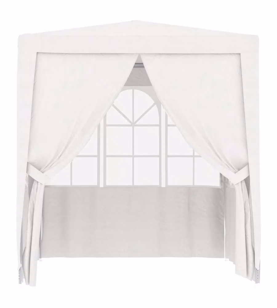 Gazebo Professionale vidaXL con Pareti e Finestre Bianco – 2