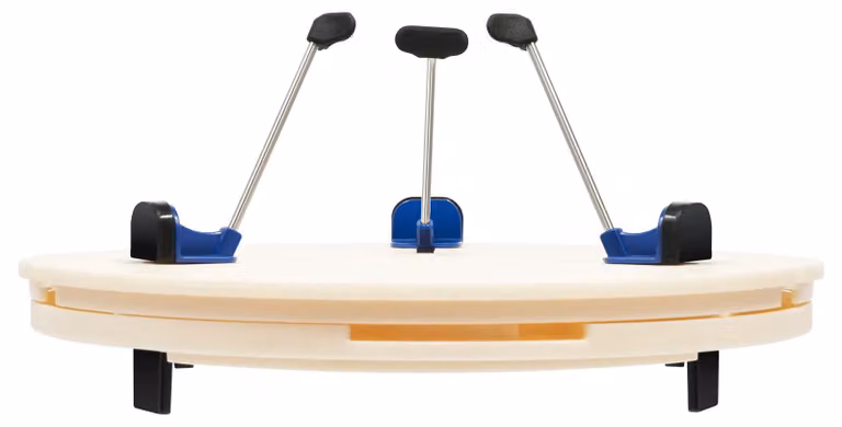 Strumento in Vetroceramica - Morsetto per tornio da Vetroceramica - 39 cm - Autoportante - Rotondo - ABS - Bianco