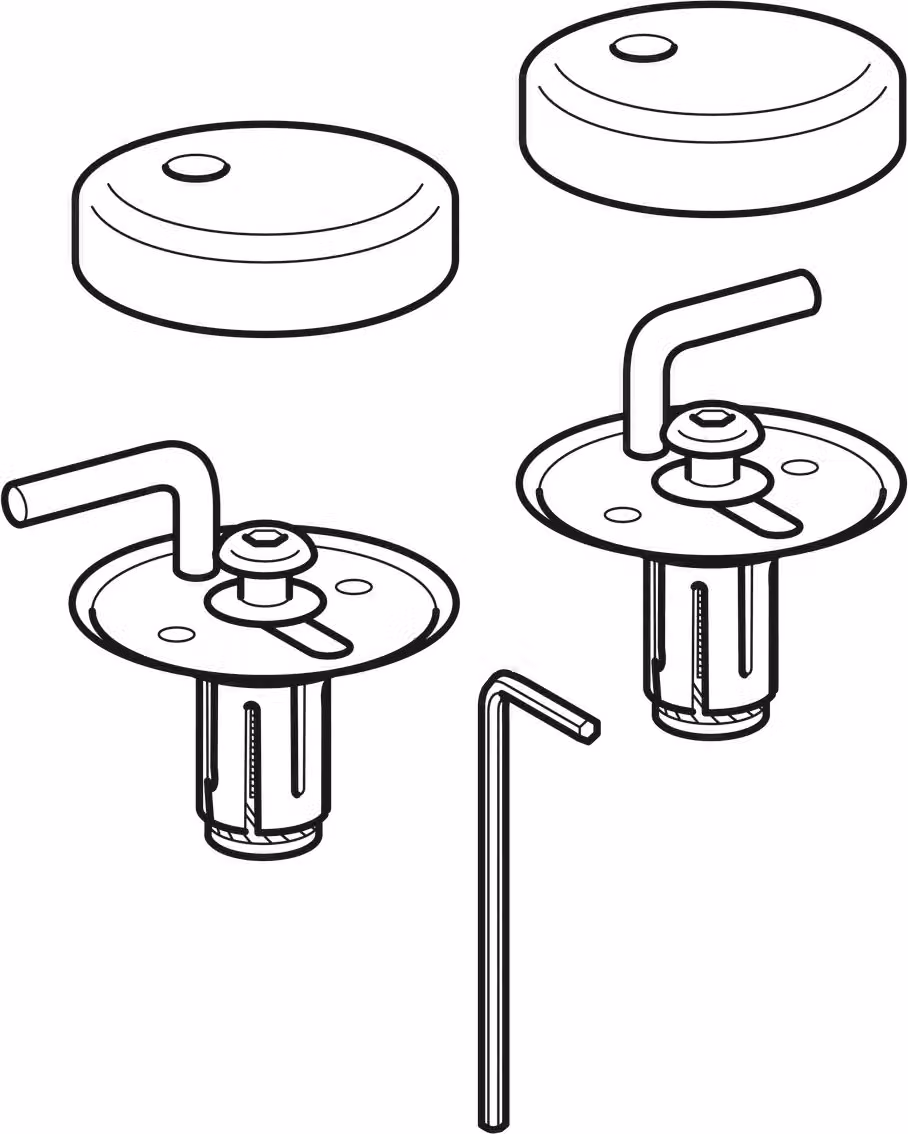 Cerniere Geberit in acciaio inox per sedile WC 573430 598127000